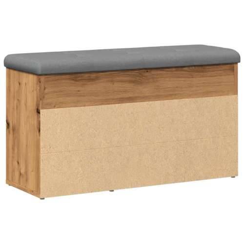 Klupa za cipele obrtnički hrast 82x32x45,5 cm izrađeno drvo - hrast artisan Cijena