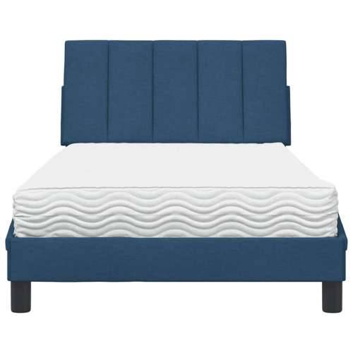 Krevet s madracem plavi 100 x 200 cm od tkanine - Plava 100 x 200 cm Cijena