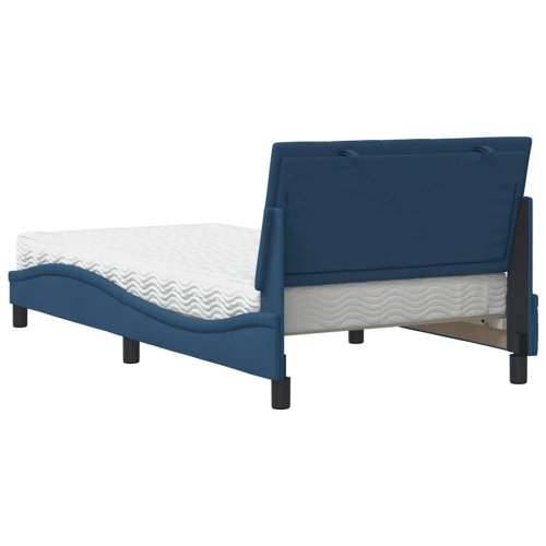 Krevet s madracem plavi 100 x 200 cm od tkanine - Plava 100 x 200 cm Cijena