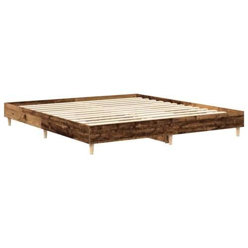 Okvir kreveta bez madraca staro drvo 200x200 cm - Staro drvo 200 x 200 cm Cijena