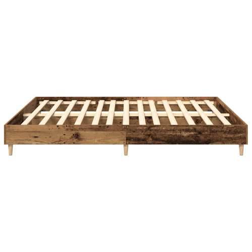 Okvir kreveta bez madraca staro drvo 200x200 cm - Staro drvo 200 x 200 cm Cijena