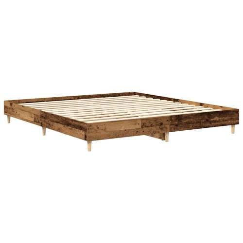 Okvir kreveta bez madraca staro drvo 200x200 cm - Staro drvo 200 x 200 cm Cijena