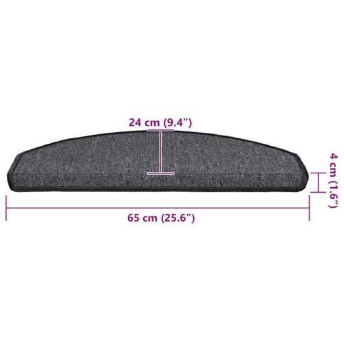 Otirači za stepenice 20 kom antracit 65x24x4 cm - Antracit 65 x 24 x 4 cm 20 Cijena