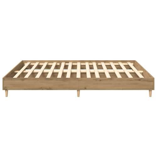 Okvir kreveta bez madraca boja hrasta artisan 200x200 cm - artisian oak 200 x 200 cm Cijena