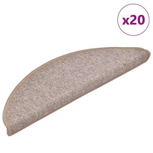 Otirači za stepenice 20 kom svijetlosmeđi 56x17x3 cm - Svjetlosmeđa 56 x 17 x 3 cm 20 Cijena