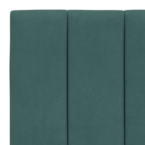 Okvir kreveta s LED svjetlima tamnozeleni 90x200 cm baršunasti - Tamnozelena 90 x 200 cm Cijena