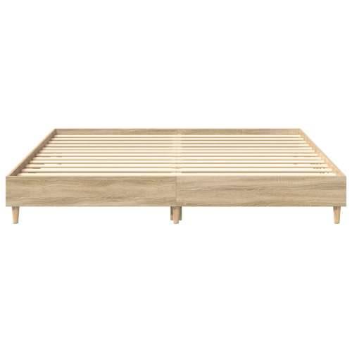 Okvir kreveta bez madraca 200x200 cm od konstruiranog drva - sonoma hrast 200 x 200 cm Cijena