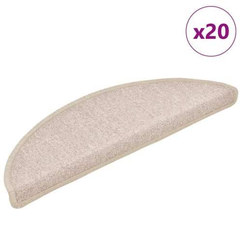 Otirači za stepenice 20 kom Taupe 56x17x3 cm - Sivo-smeđa 56 x 17 x 3 cm 20 Cijena