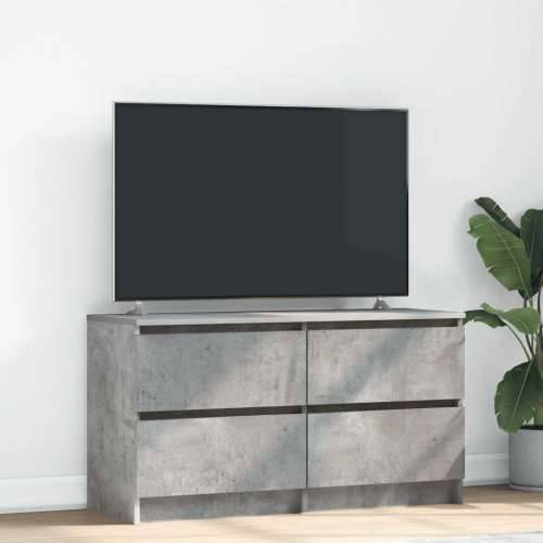 TV ormarić boja betona 100x35x54 cm od konstruiranog drva - Beton siva 1 100 cm (4 ladice) Cijena