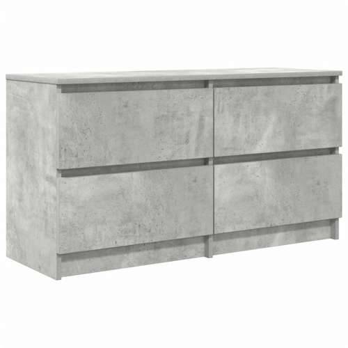 TV ormarić boja betona 100x35x54 cm od konstruiranog drva - Beton siva 1 100 cm (4 ladice) Cijena