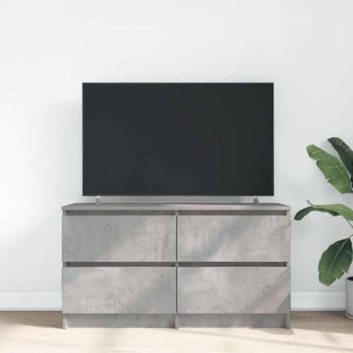 TV ormarić boja betona 100x35x54 cm od konstruiranog drva - Beton siva 1 100 cm (4 ladice) Cijena