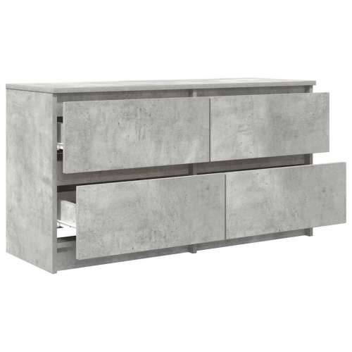 TV ormarić boja betona 100x35x54 cm od konstruiranog drva - Beton siva 1 100 cm (4 ladice) Cijena