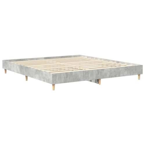 Okvir kreveta bez madraca 200x200 cm od konstruiranog drva - Beton siva 200 x 200 cm Cijena