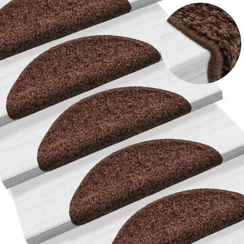 Otirači za stepenice 20 kom smeđi 56x17x3 cm - Smeđa 56 x 17 x 3 cm 20 Cijena