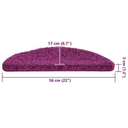Otirači za stepenice 20 kom ljubičasti 56x17x3 cm - Ljubičasta 56 x 17 x 3 cm 20 Cijena