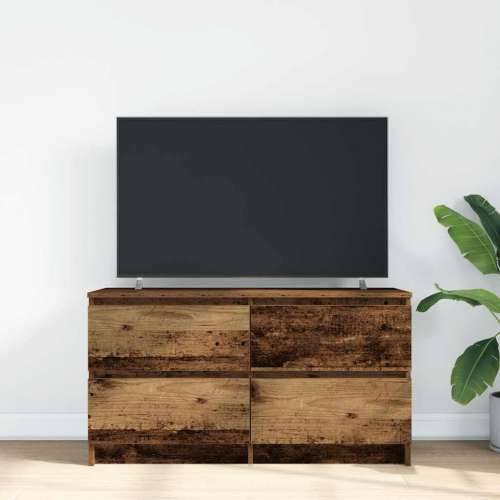 TV ormarić boja starog drva 100x35x54 cm konstruirano drvo - Staro drvo 1 100 cm (4 ladice) Cijena
