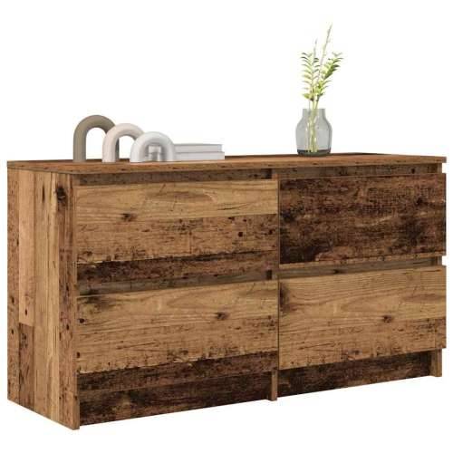 TV ormarić boja starog drva 100x35x54 cm konstruirano drvo - Staro drvo 1 100 cm (4 ladice) Cijena