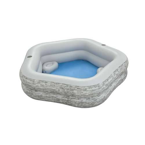 Bazen na napuhavanje Bestway Siva 213 x 206 x 53 cm Cijena
