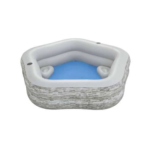 Bazen na napuhavanje Bestway Siva 213 x 206 x 53 cm Cijena