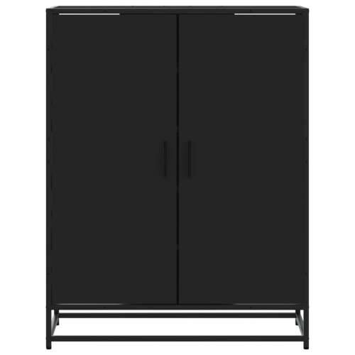Ormarić za cipele crni 75x38x97,5 cm Konstruirano drvo i metal - Crna 1 Cijena