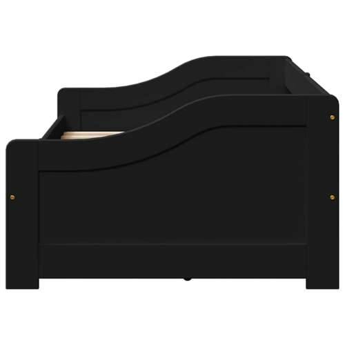 Dnevni krevet s 2 ladice bez madraca “IRUN” crni 90x200 cm - Crna Cijena