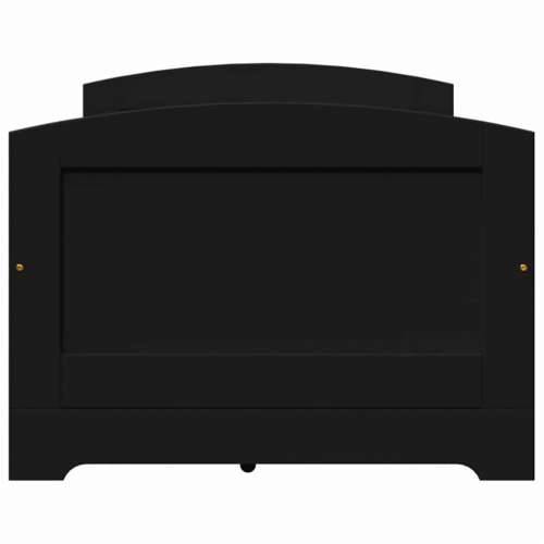 Dnevni krevet s 5 ladica bez madraca “IRUN” crni 90x200 cm - Crna Cijena