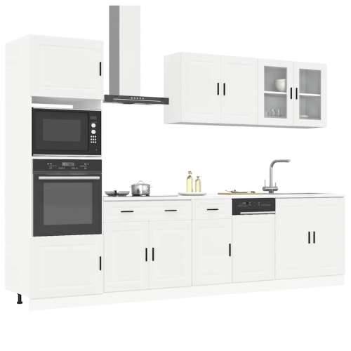 Set kuhinjskih elementa od 7 dijelova “Kalmar” izrađeno drvo - Bijela 1 Cijena