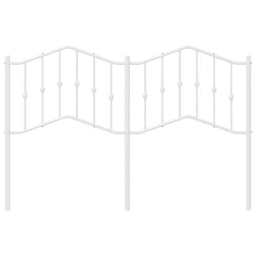 Metalno uzglavlje bijelo 140 cm - Bijela 140 cm 1 Cijena