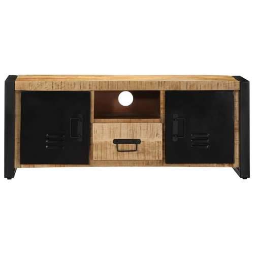 TV ormarić 100x30x40 cm Puno grubo drvo Mango - Crna i smeđa 1 Grubo masivno drvo manga Cijena