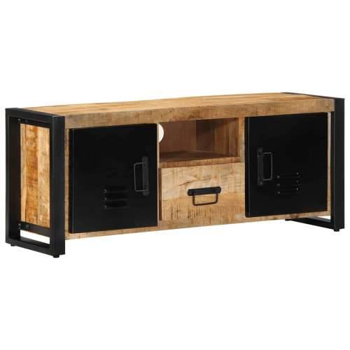 TV ormarić 100x30x40 cm Puno grubo drvo Mango - Crna i smeđa 1 Grubo masivno drvo manga Cijena