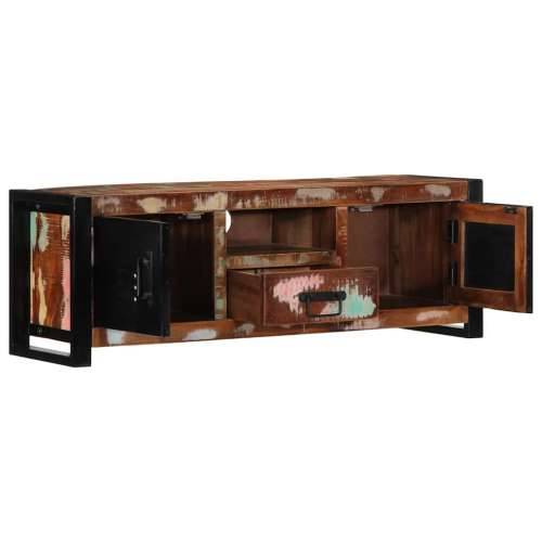 TV ormarić 100x30x35 cm Obrađeno puno drvo - 1 masivno obnovljeno drvo Cijena