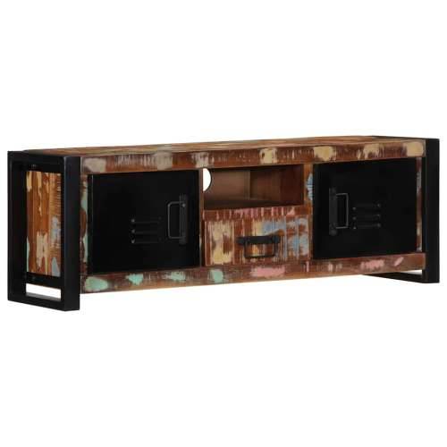 TV ormarić 100x30x35 cm Obrađeno puno drvo - 1 masivno obnovljeno drvo Cijena