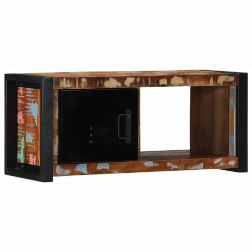 TV ormarić 80x30x35 cm Obrađeno puno drvo - 1 masivno obnovljeno drvo Cijena