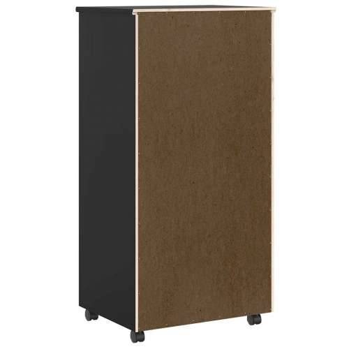 Rolo ormarić s ladicama “MOSS” crna puna borovina - Crna 53 x 39 x 103 cm 1 Cijena
