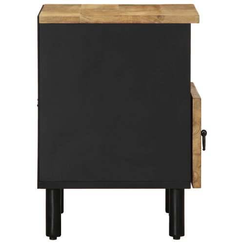 Krevetni ormarići 2 kom crni 40x33x46 cm puno grubo drvo mango - 2 Cijena
