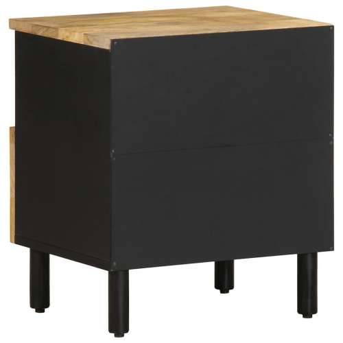 Krevetni ormarići 2 kom crni 40x33x46 cm puno grubo drvo mango - 2 Cijena