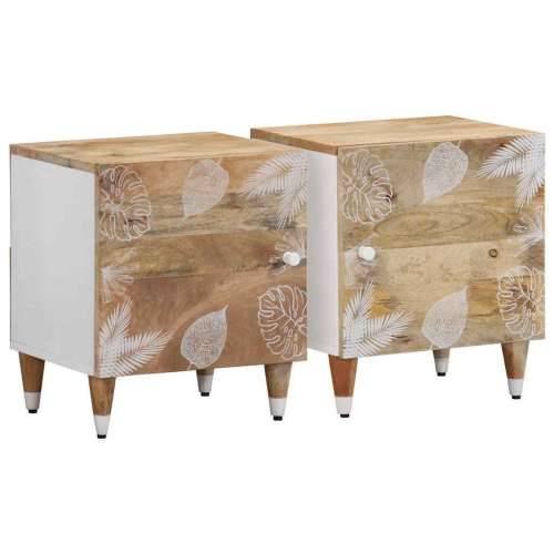 Noćni ormarići 2 kom 40x33,5x46 cm Puno drvo Mango - 2 Cijena