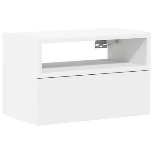 Zidni noćni ormarić bijeli 45x26x28,5 cm - Bijela 1 Cijena