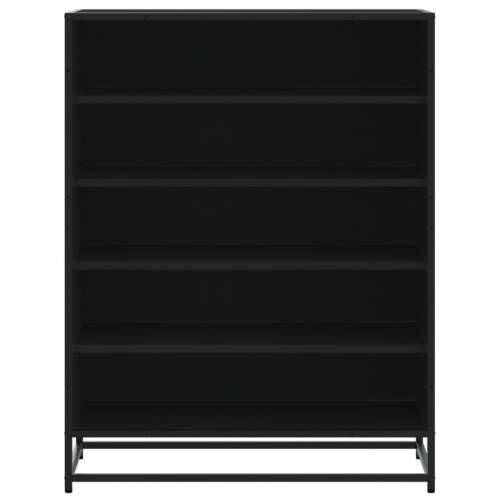 Ormarić za cipele crni 75x38x97,5 cm Konstruirano drvo i metal - Crna 1 Cijena
