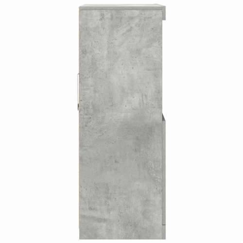 Komoda Beton Siva 81x37x100 cm Konstruirano Drvo - Beton siva 1 Cijena