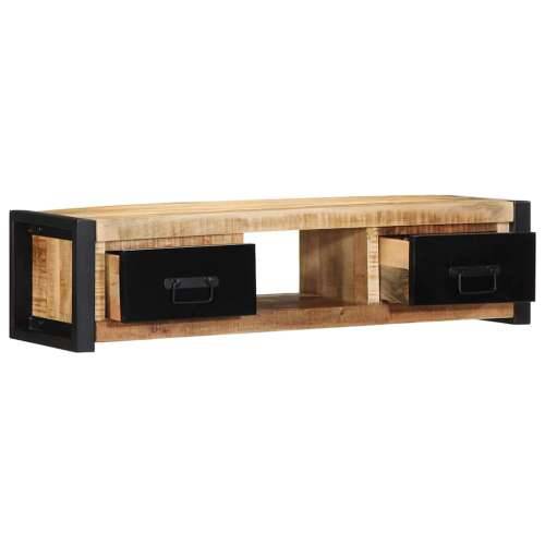 TV ormarić 100x30x25 cm Puno grubo drvo Mango - Crna i smeđa 1 Grubo masivno drvo manga Cijena