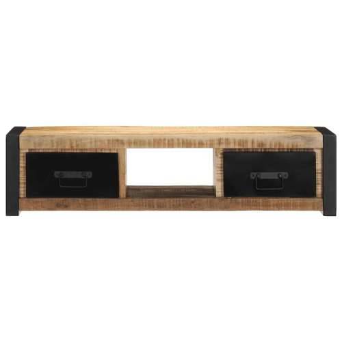 TV ormarić 100x30x25 cm Puno grubo drvo Mango - Crna i smeđa 1 Grubo masivno drvo manga Cijena
