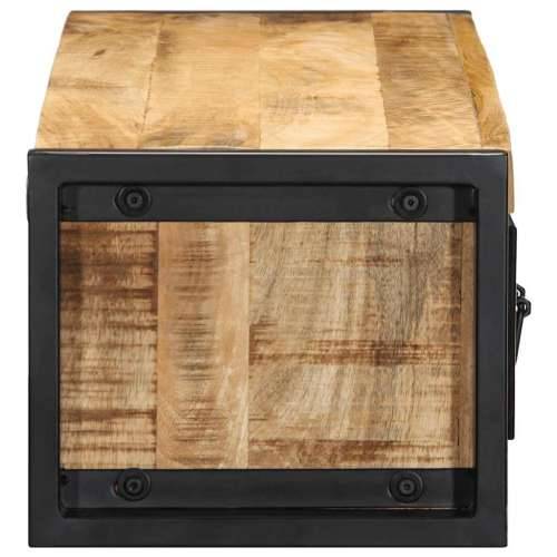 TV ormarić 100x30x25 cm Puno grubo drvo Mango - Crna i smeđa 1 Grubo masivno drvo manga Cijena