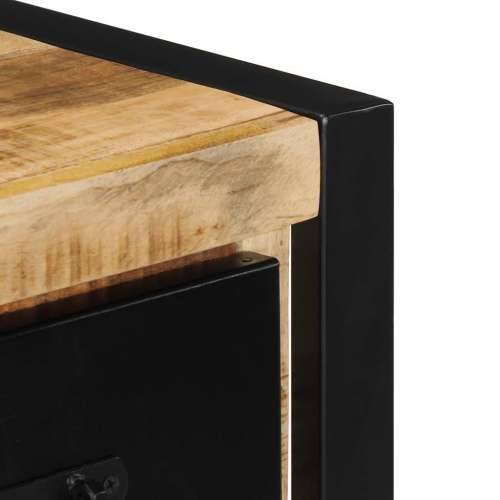TV ormarić 100x30x25 cm Puno grubo drvo Mango - Crna i smeđa 1 Grubo masivno drvo manga Cijena