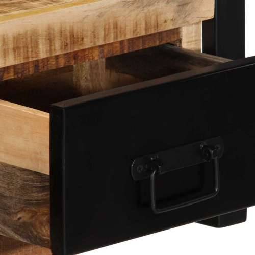 TV ormarić 100x30x25 cm Puno grubo drvo Mango - Crna i smeđa 1 Grubo masivno drvo manga Cijena