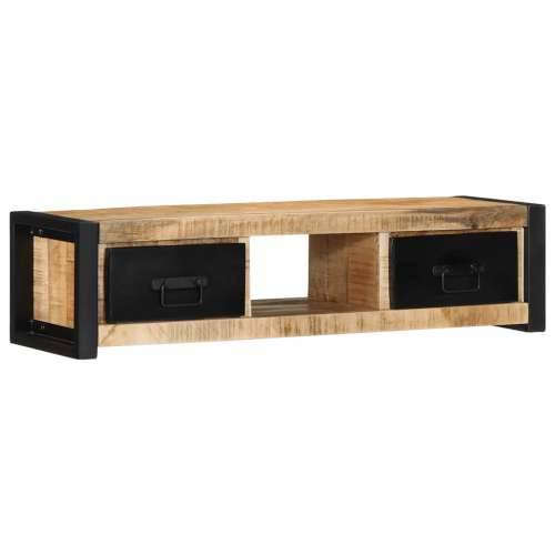 TV ormarić 100x30x25 cm Puno grubo drvo Mango - Crna i smeđa 1 Grubo masivno drvo manga Cijena