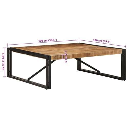Stol za kavu 100x100x35 cm Puno grubo drvo Mango - 100 x 100 x 35 cm 1 Grubo masivno drvo manga Cijena