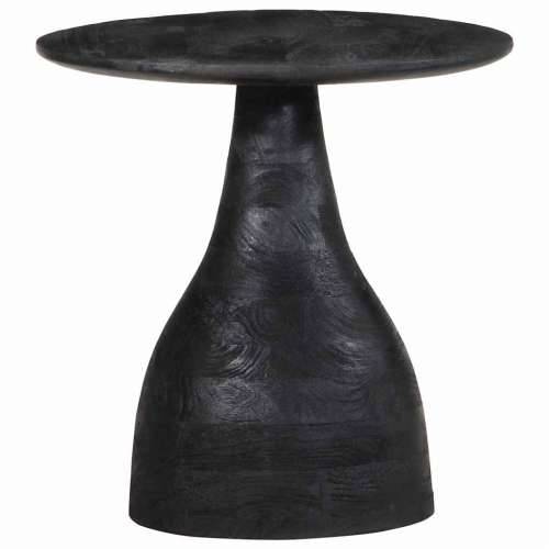 Pomoćni stol crni Ø40x40 cm Puno drvo Mango - Crna 1 Cijena