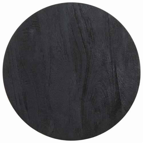 Pomoćni stol crni Ø40x40 cm Puno drvo Mango - Crna 1 Cijena