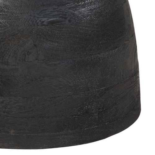 Pomoćni stol crni Ø40x40 cm Puno drvo Mango - Crna 1 Cijena